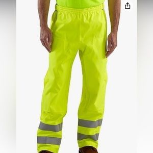 Men's Polyester Nylon WP Reflective High Visibility Class E Work Pants